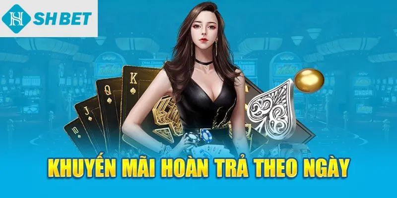 SHBET khuyến mãi hoàn trả theo ngày